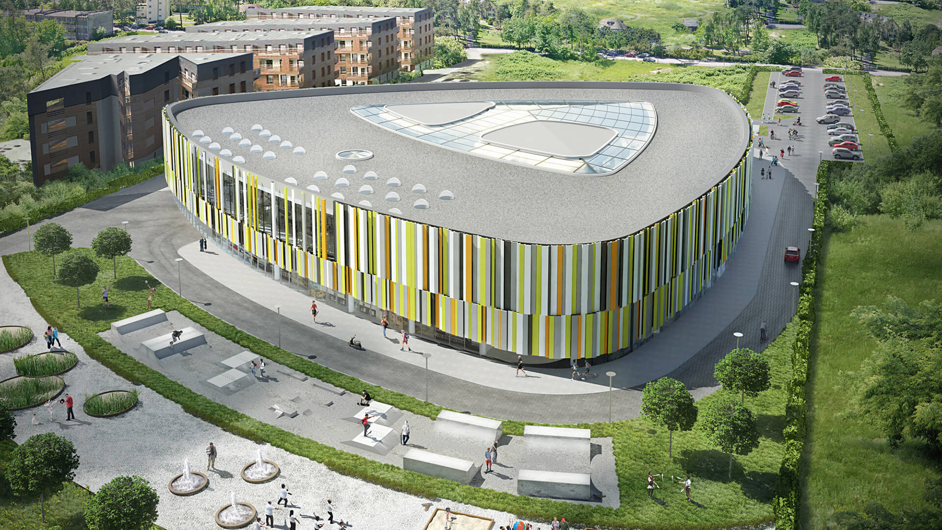 SiloCenter Centrum Sportowo - Rekreacyjne - Projekt Neostudio Architekci